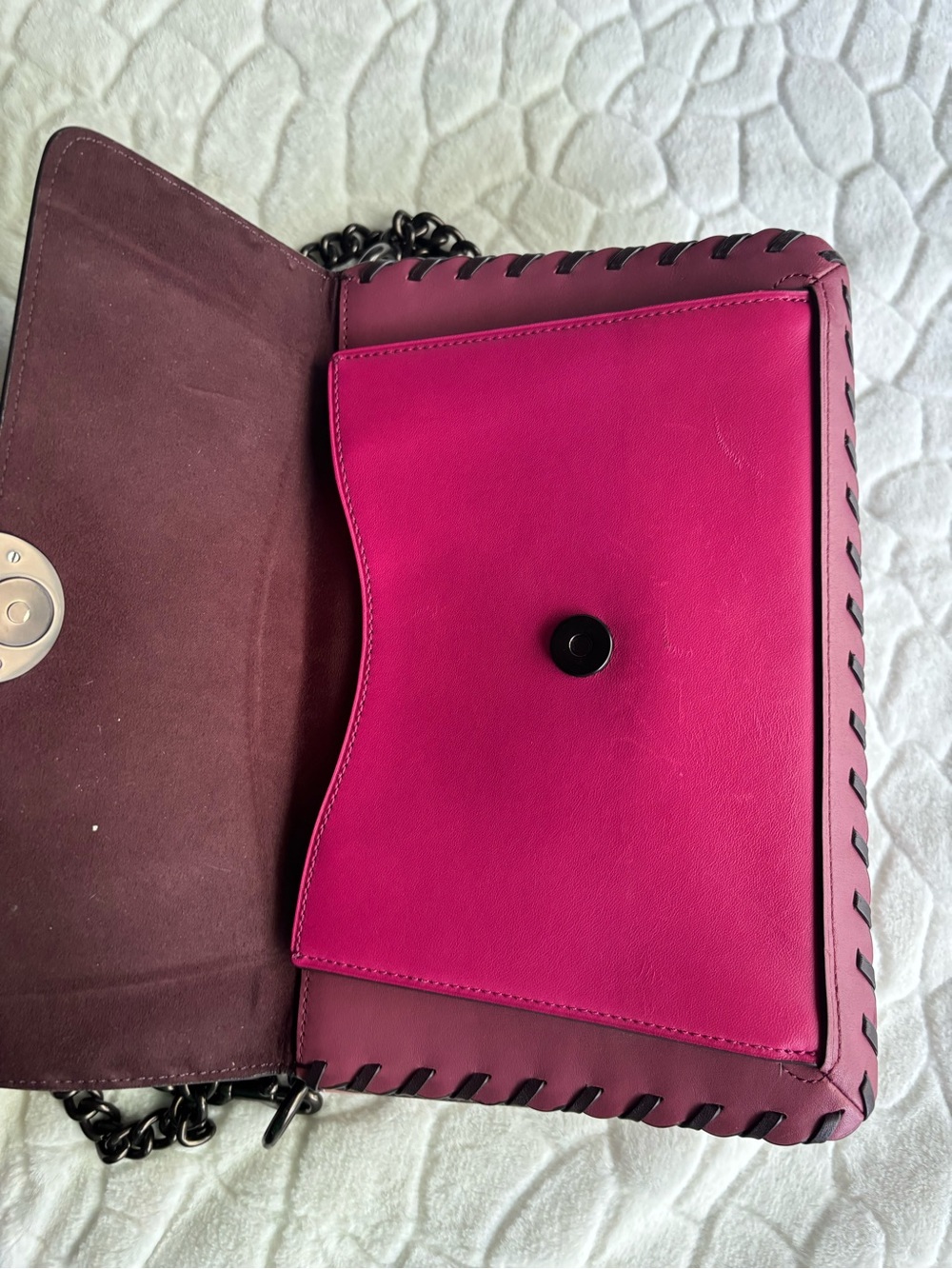 Coach Dreamer Shoulder Bag In Colorblock With Whipstitch NO HANGTAG NO STRAP - Picture 3 of 16